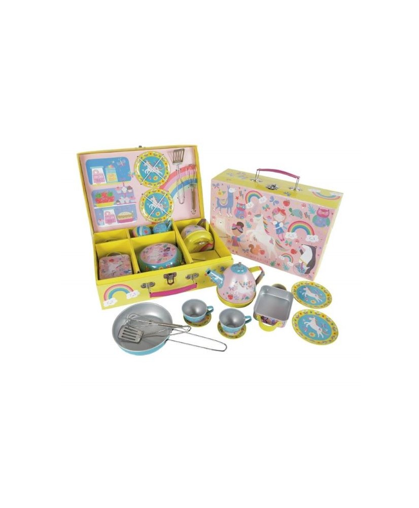 Set cocina metal Rainbow Fairy (12 piezas). Floss & Rock