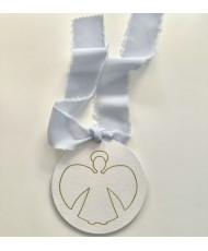 Medallón de cuna con lazo