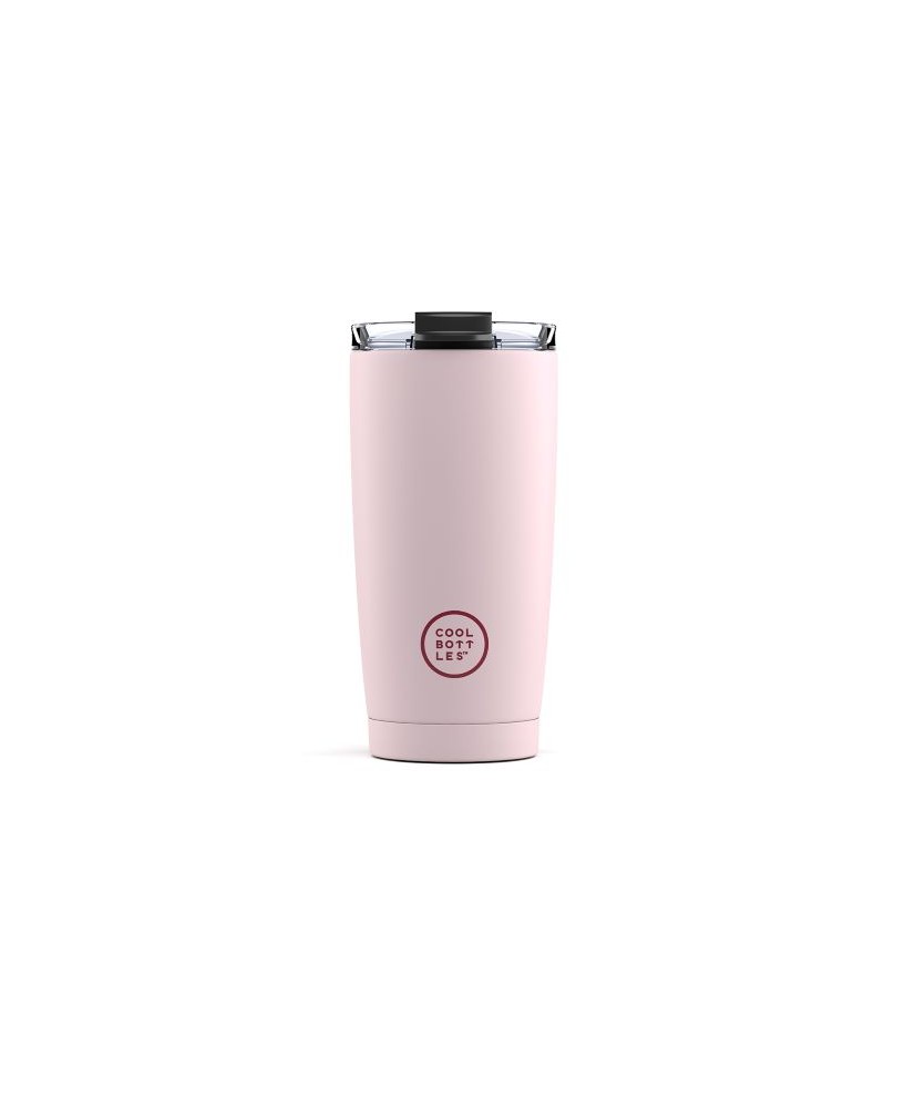 Vaso de acero inoxidable The Tumbler - Pastel Pink 550ml. Cool Bottles