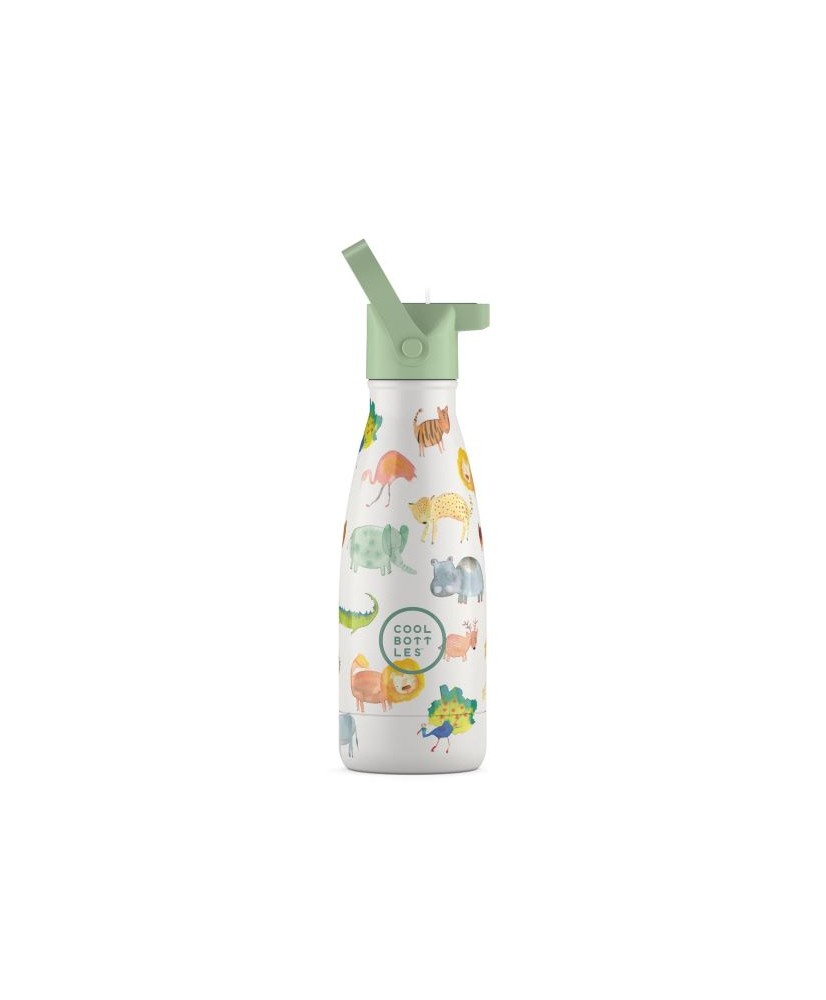 Botella de agua para niños The Kids Bottle - African Safari 260ml. Cool Bottles