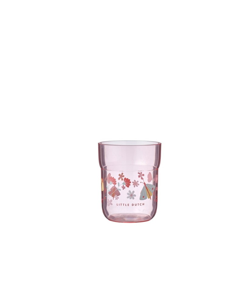 Vaso Infantil MIO 250 ml Flores y Mariposas. Little Dutch