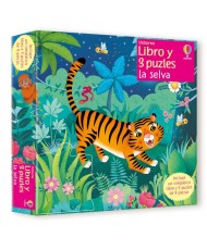 La selva. Libro y 3 puzles. Usborne