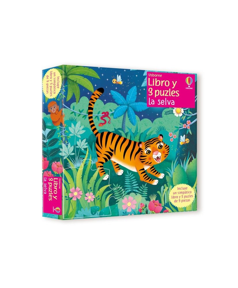 La selva. Libro y 3 puzles. Usborne