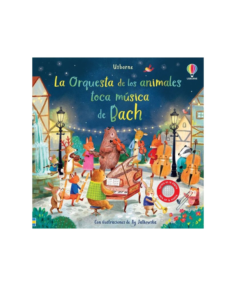 La Orquesta de los animales toca música de Bach. Usborne