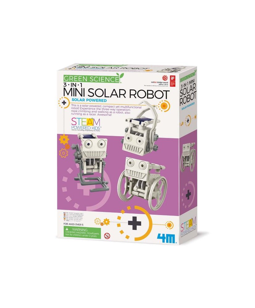 Green Science Mini Robot Solar 3 en 1. 4M