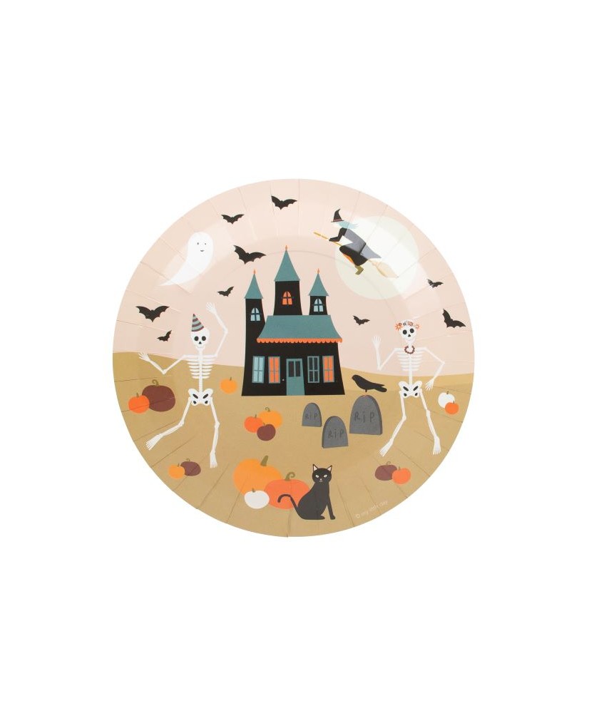 Platos de papel Halloween (8 und.) My Little Day