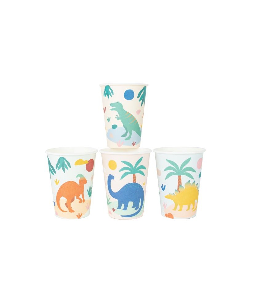 Vasos de papel Dinosaurios (8 und.) My Little Day