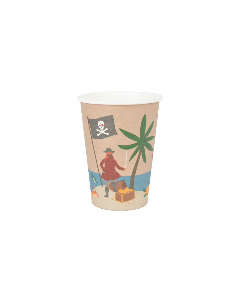 Vasos de papel Piratas (8 und.) My Little Day