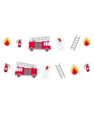 Guirnalda de papel Bomberos. My Little Day