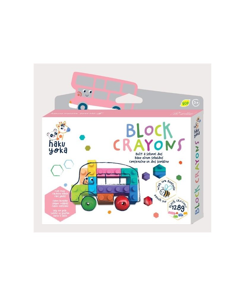 Crayones en bloque Autobús Escolar. HakuYoka