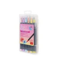 Set de 12 Rotuladores con Punta de Pincel - Brush Markers. Legami