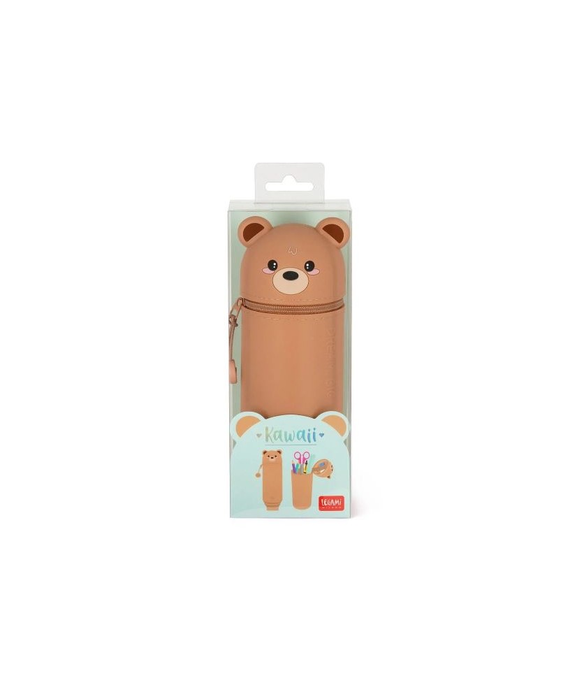 Estuche de Silicona 2 en 1 - Kawaii - Teddy Bear. Legami