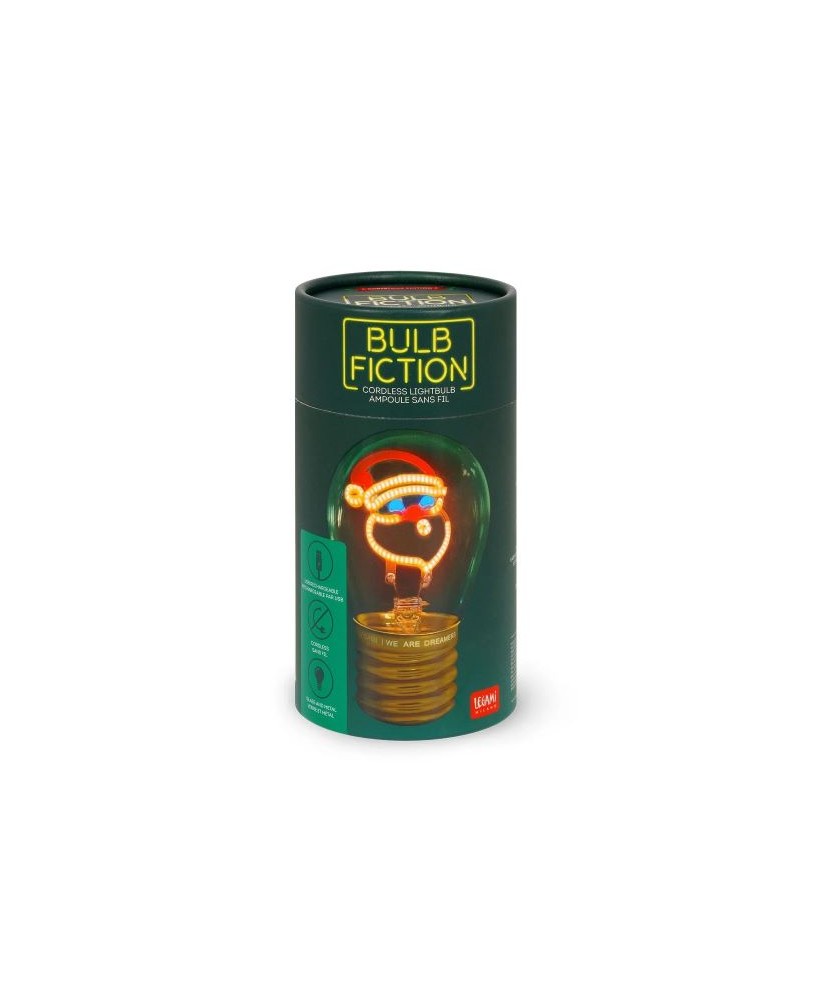 Lámpara de Mesa en forma de Bombilla - Bulb Fiction Santa Claus. Legami