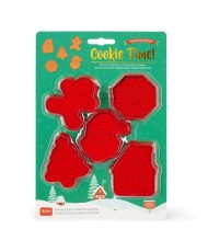 Set de 5 Moldes para Galletas con Sello - Cookie Time Christmas. Legami