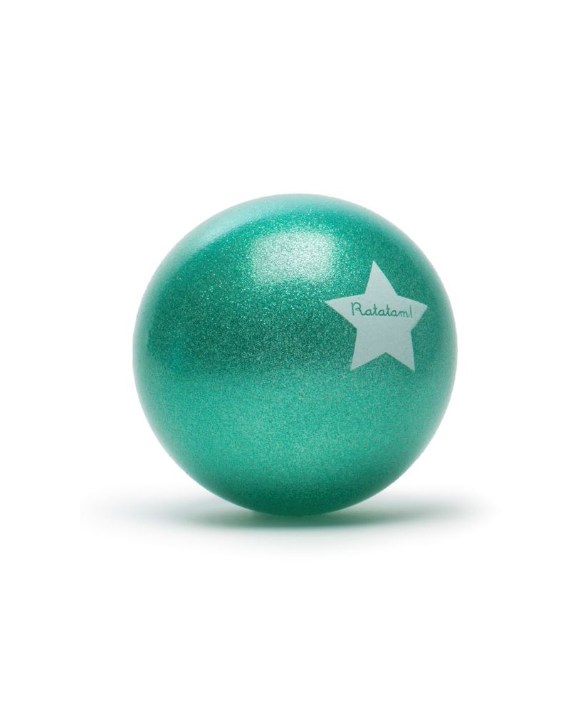 Pelota Glitter Verde 15 Cm. Ratatam