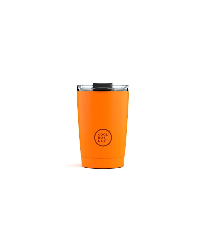 Vaso de acero inoxidable The Tumblers Coolors - Vivid Orange 330ml. Cool Bottles