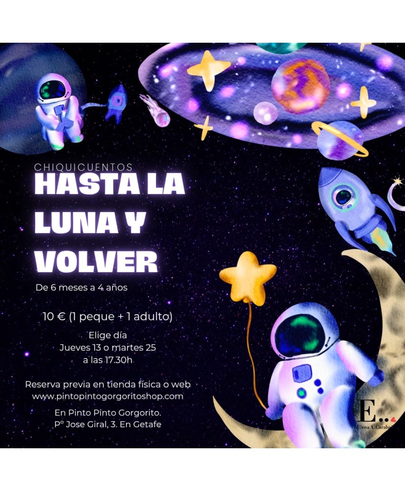 13 marzo. Chiquicuentos hasta la luna y volver.